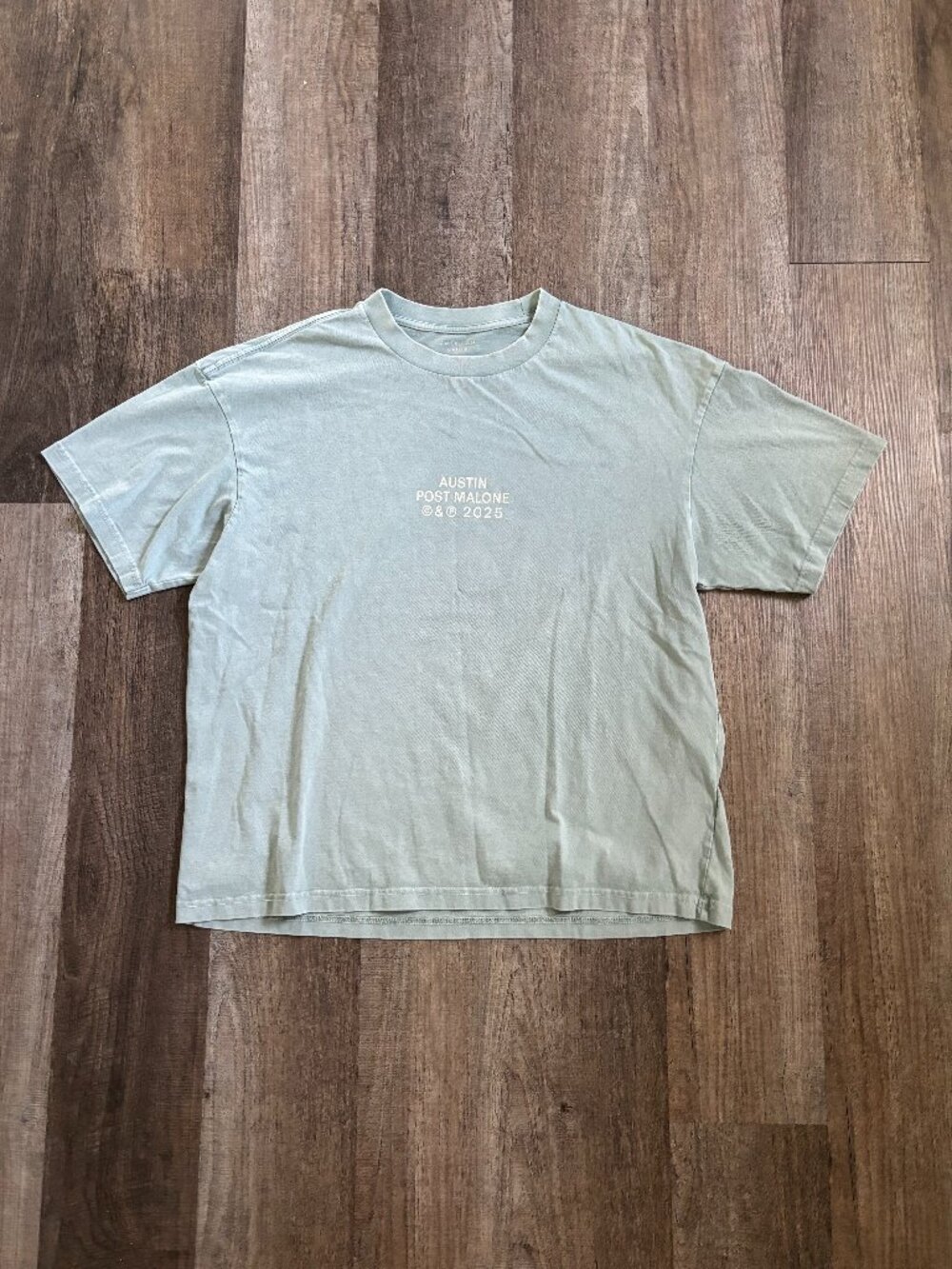 American Eagle x Post Malone Concert Tour Tee Shirt (2025) Boxy Fit